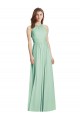 Best Soft Chiffon Halter Neck Sleeveless Open Back Long Semi Formal Evening Dress Canada