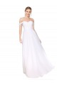Best Soft Chiffon Off the Shoulder Sleeveless Long Formal Evening Gowns Canada