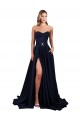Best Stretch Crepe Sweetheart Sleeveless Low Back A-Line Long Formal Dress Canada