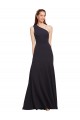 Best Stretch Crepe One Shoulder Sleeveless A-Line Long Formal Evening Dress Canada