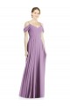 Best Soft Chiffon Off the Shoulder Sleeveless Low Back Long Semi Formal Evening Dress Canada