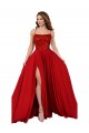 Best Spandex & Lace Spaghetti Straps Sleeveless Open Back Long Semi Formal Evening Dress Canada
