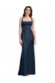 Best Stretch Satin Square Neck Sleeveless Low Back Long Formal Evening Dress Canada
