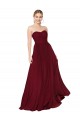 Best Soft Chiffon Sweetheart Sleeveless Long Formal Evening Gowns Canada