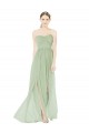 Best Soft Chiffon Sweetheart Sleeveless Low Back Long Semi Formal Evening Dress Canada