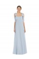 Best Soft Chiffon Spaghetti Straps Sleeveless Low Back Long Semi Formal Evening Dress Canada