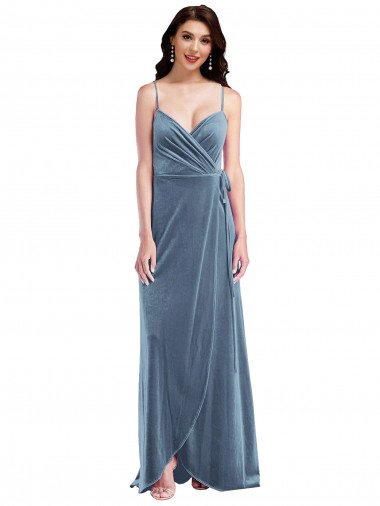 Best Stretch Velvet Sweetheart Sleeveless Low Back Long Semi Formal Evening Dress Canada