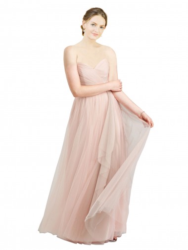 Best Tulle Sweetheart Sleeveless Long Evening Dress Canada