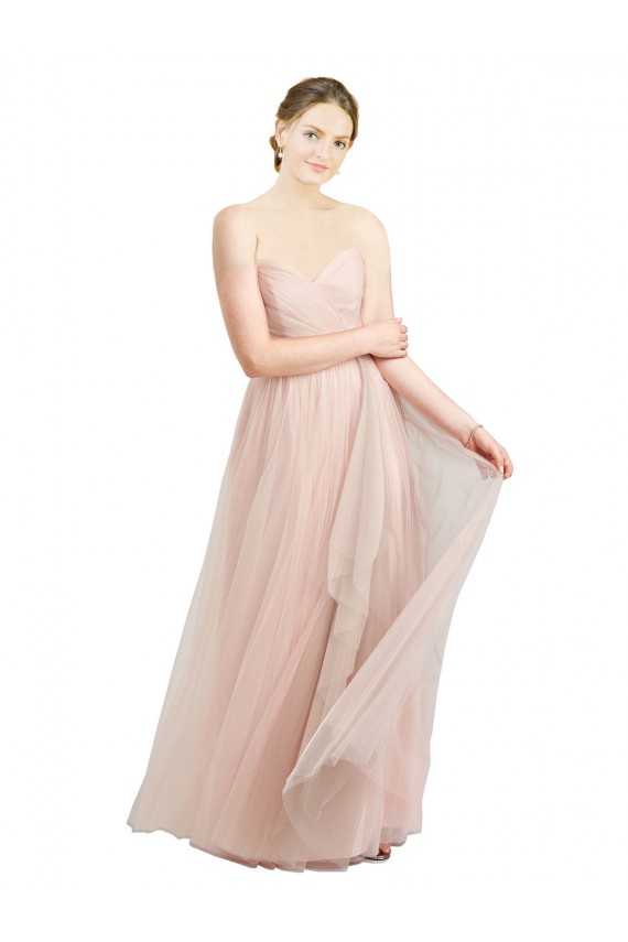 Best Tulle Sweetheart Sleeveless Long Evening Dress Canada