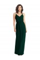Best Soft Chiffon V-Neck Sleeveless Low Back Long Semi Formal Evening Dress Canada
