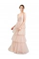 Best Tulle V-Neck Sleeveless Long Semi Formal Evening Dress Canada