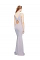 Best Stretch Crepe V-Neck Sleeveless Keyhole Back Long Formal Evening Dress Canada