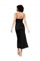 Best Silky Satin Spaghetti Straps Sleeveless Tea Length Formal Evening Dress Canada