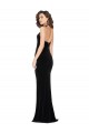 Best Stretch Velvet Halter Neck Sleeveless Low Back Long Semi Formal Evening Dress Canada
