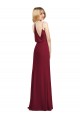 Best Soft Chiffon V-Neck Sleeveless Long Formal Dress Canada