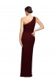 Best Stretch Crepe One Shoulder Sleeveless Long Black Tie Evening Dress Canada