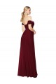 Best Soft Chiffon Off the Shoulder Sleeveless Mermaid Long Formal Dress Canada