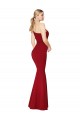 Best Stretch Crepe One Shoulder Sleeveless Burgundy Long Formal Evening Dress Canada
