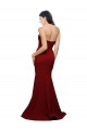 Best Stretch Crepe Sweetheart Sleeveless Low Back Burgundy Long Formal Evening Dress Canada