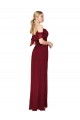 Best Soft Chiffon Off the Shoulder Cold Shoulder V-Back Long Formal Evening Dress Canada