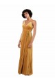 Best Stretch Velvet V-Neck Sleeveless V-Back Long Black Tie Evening Dress Canada