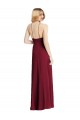 Best Soft Chiffon Spaghetti Straps Sleeveless Dark Green Long Semi Formal Evening Dress Canada