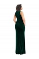 Best Stretch Velvet Square Neck Sleeveless Long Semi Formal Evening Dress Canada