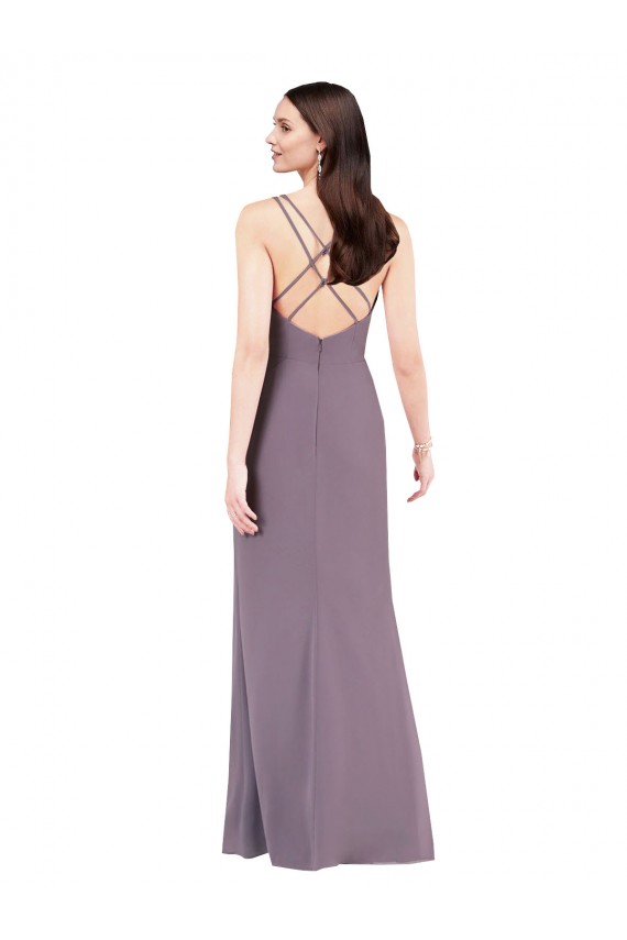 Best Soft Chiffon Sweetheart Sleeveless Open Back Long Formal Evening Dress Canada