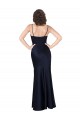 Best Silky Satin Cowl Neck Sleeveless Long Black Tie Evening Dress Canada