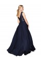 Best Soft Chiffon & Sequin V-Neck Sleeveless V-Back Long Semi Formal Evening Dress Canada