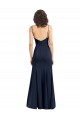 Best Stretch Crepe High Neck Sleeveless Low Back Long Formal Dress Canada