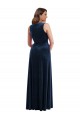 Best Stretch Velvet V-Neck Sleeveless Long Formal Plus Size Evening Dress Canada