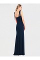 Best Stretch Crepe Spaghetti Straps Sleeveless Low Back Long Semi Formal Evening Dress Canada