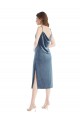 Best Stretch Velvet One Shoulder Sleeveless Long Semi Formal Evening Dress Canada