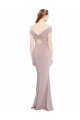 Best Stretch Crepe Off the Shoulder Sleeveless Keyhole Back Long Formal Evening Dress Canada