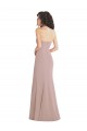 Best Stretch Crepe Sweetheart Sleeveless Dusty Pink Long Formal Dress Canada