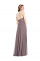Best Soft Chiffon Halter Neck Sleeveless Low Back Long Formal Evening Dress Canada