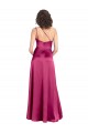Best Stretch Satin One Shoulder Sleeveless Open Back Long Formal Evening Dress Canada