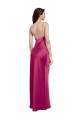 Best Stretch Satin Spaghetti Straps Sleeveless Low Back Long Formal Evening Dress Canada