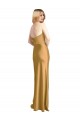 Best Stretch Satin Strapless Sleeveless Long Formal Evening Dress Canada