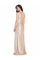 Best Sequin Halter Neck Sleeveless Gold Long Formal Evening Dress Canada