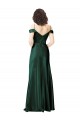 Best Stretch Satin Off the Shoulder Sleeveless V-Back Long Formal Evening Dress Canada