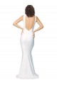 Best Stretch Crepe High Neck Sleeveless V-Back Long Formal Evening Dress Canada