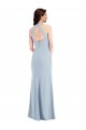 Best Stretch Crepe Halter Neck Sleeveless Open Back A-Line Long Formal Evening Dress Canada