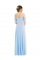Best Soft Chiffon Off the Shoulder Sleeveless Long Formal Evening Dress Canada