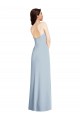 Best Stretch Crepe Strapless Sleeveless Low Back Light Sky Blue Long Formal Evening Dress Canada