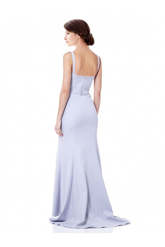 Best Stretch Crepe Spaghetti Straps Sleeveless Long Evening Gown Canada