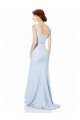 Best Stretch Crepe Spaghetti Straps Sleeveless Long Formal Dress Canada