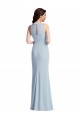 Best Stretch Crepe Halter Neck Sleeveless Long Formal Dress Canada