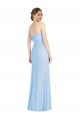 Best Soft Chiffon Strapless Sleeveless Low Back Long Black Tie Evening Dress Canada